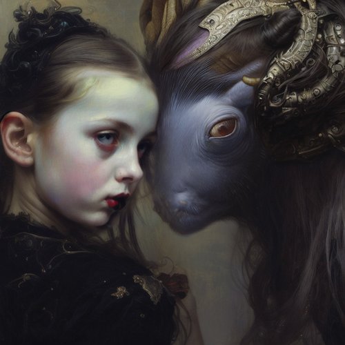 The Witch of the Forgotten - dark fantasy art by The Synthetic Dream Foundation