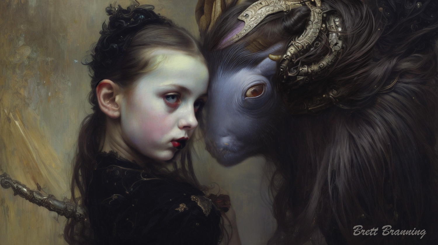 The Witch of the Forgotten - dark fantasy digital art by The Synthetic Dream Foundation