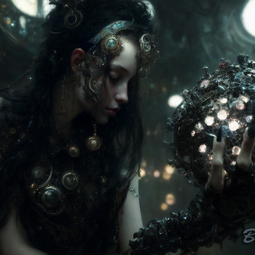 The Trap of Beauty - dark fantasy art by The Synthetic Dream Foundation