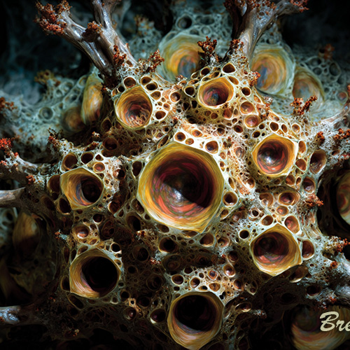 City Beneath the Moon - fractal art by The Synthetic Dream Foundation