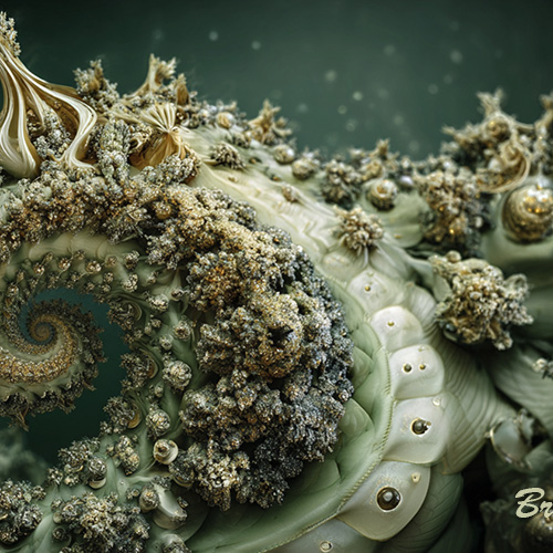 Crown of the First Queen - fractal art by The Synthetic Dream Foundation